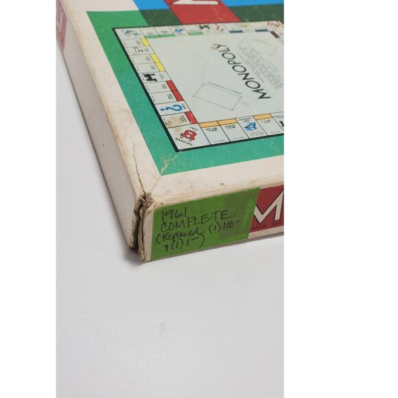 1961 Vintage Monopoly Board Game by Parker Brothers Classic Original, PRE-OWNED - Picture 9 of 10